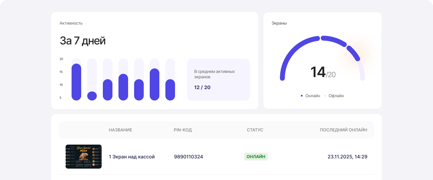 Превью панели управления