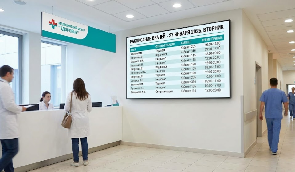 Расписание врачей